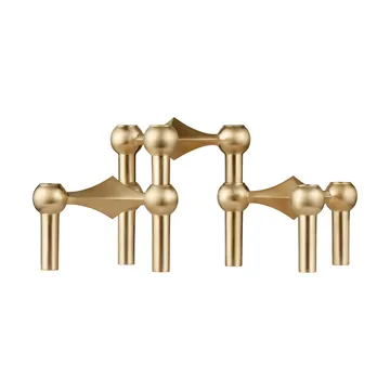 스토프 나겔 캔들 스틱 3개 세트 - Brushed brass - STOFF Nagel