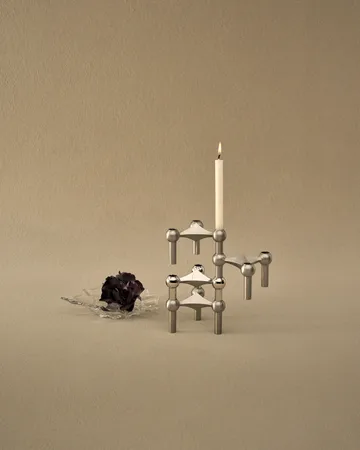 스토프 나겔 캔들 스틱 3개 세트 - Brushed chrome - STOFF Nagel