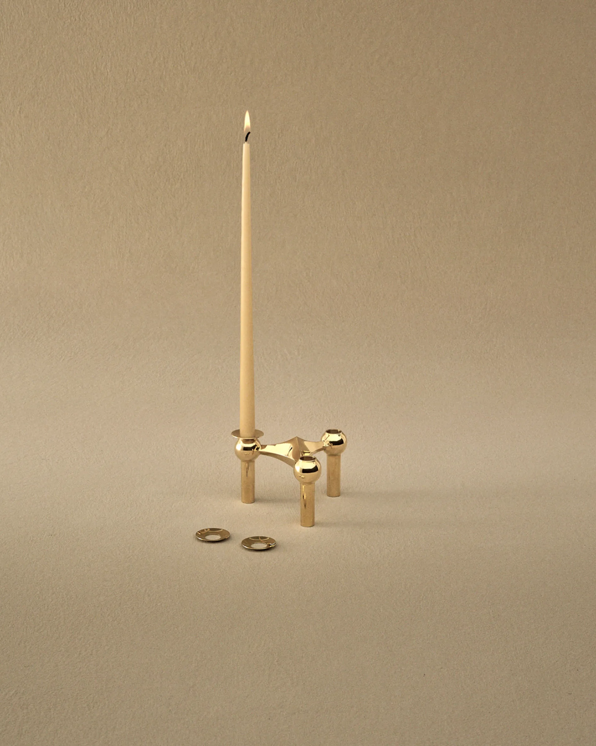 스토프 네일 라이트 커프 3개 세트, Solid brass STOFF Nagel
