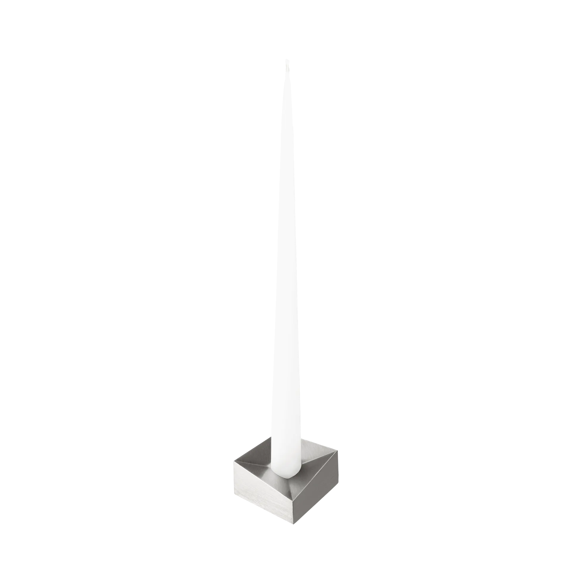 스토프 나겔 리플렉트 캔들 홀더 라지 3.2 cm, Brushed chrome STOFF Nagel