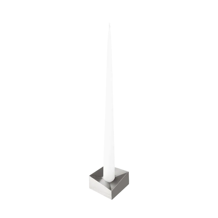 스토프 나겔 리플렉트 캔들 홀더 라지 3.2 cm - Brushed chrome - STOFF Nagel