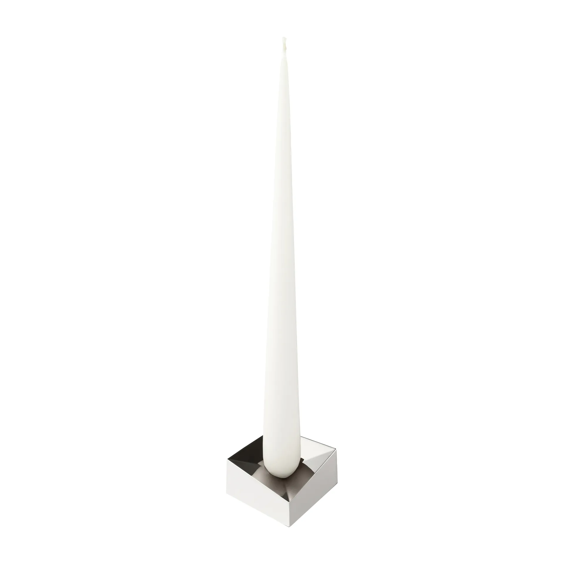 스토프 나겔 리플렉트 캔들 홀더 라지 3.2 cm, Chrome STOFF Nagel