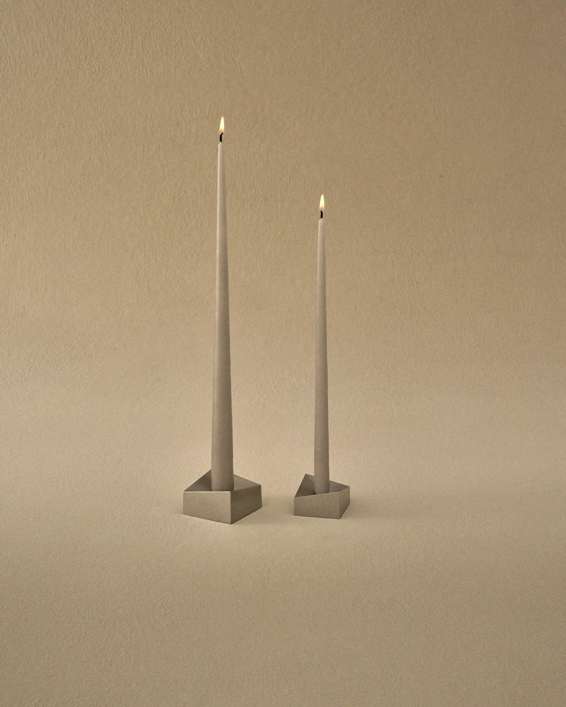 스토프 나겔 리플렉트 캔들 홀더 라지 3.2 cm, Chrome STOFF Nagel