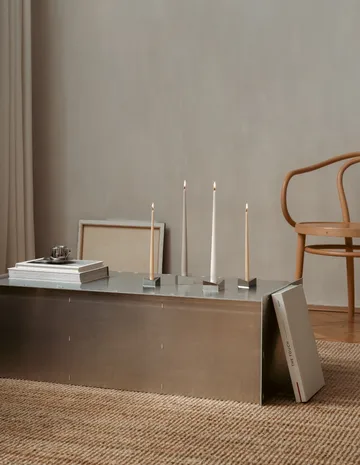 스토프 나겔 리플렉트 캔들 홀더 라지 3.2 cm - Chrome - STOFF Nagel