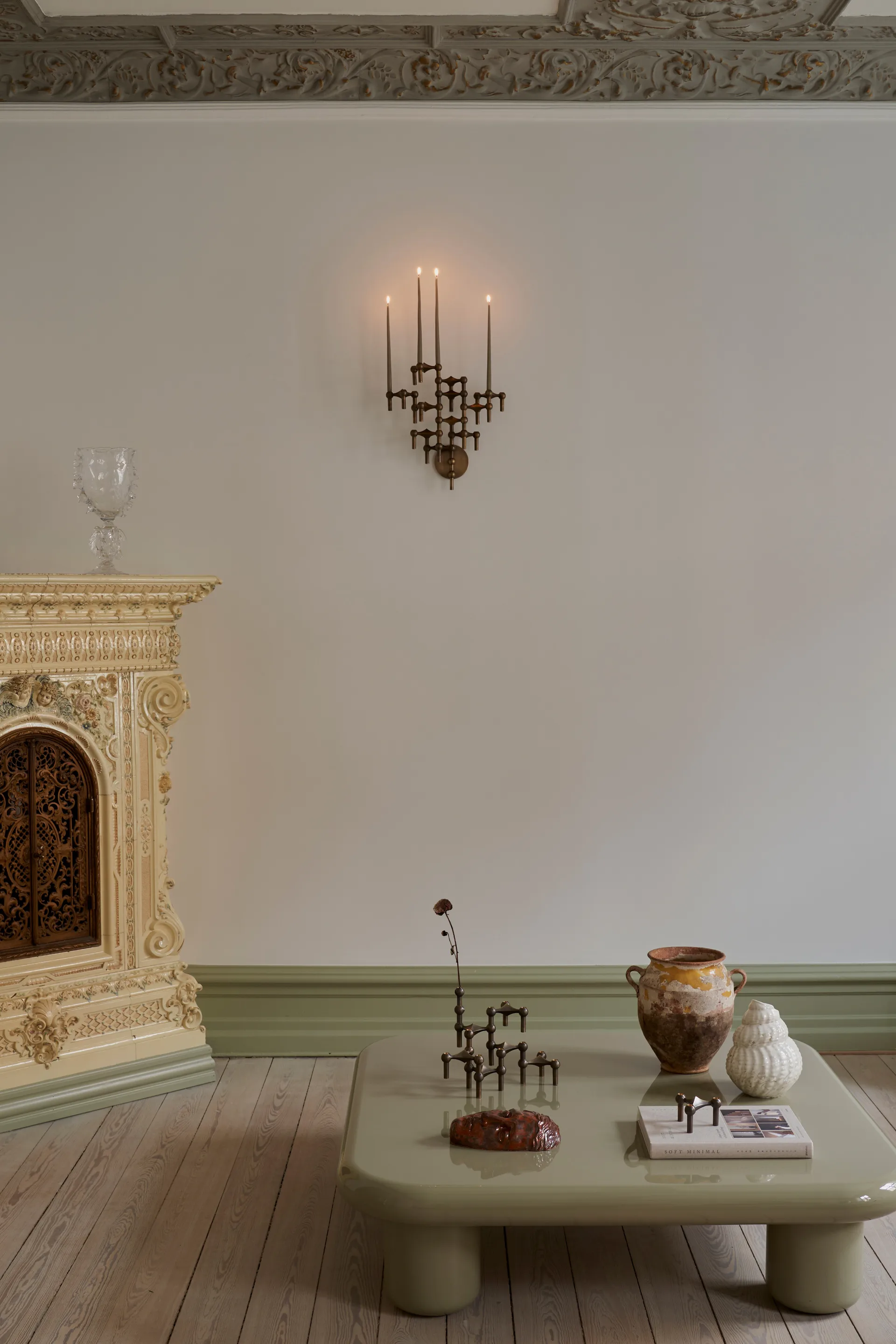 스토프 에스터 앤 에릭 테이퍼드 캔들 6개 세트, Artichoke STOFF Nagel