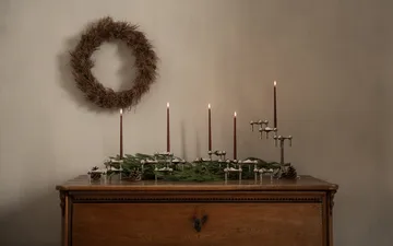 스토프 에스터 앤 에릭 테이퍼드 캔들 6개 세트 - Burgundy red - STOFF Nagel