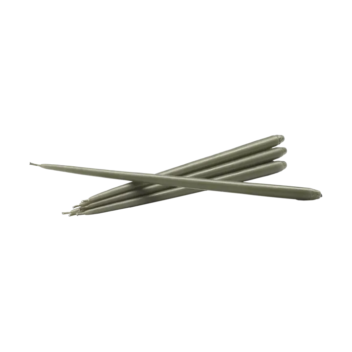 스토프 에스터 앤 에릭 테이퍼드 캔들 6개 세트 - Dusty green - STOFF Nagel