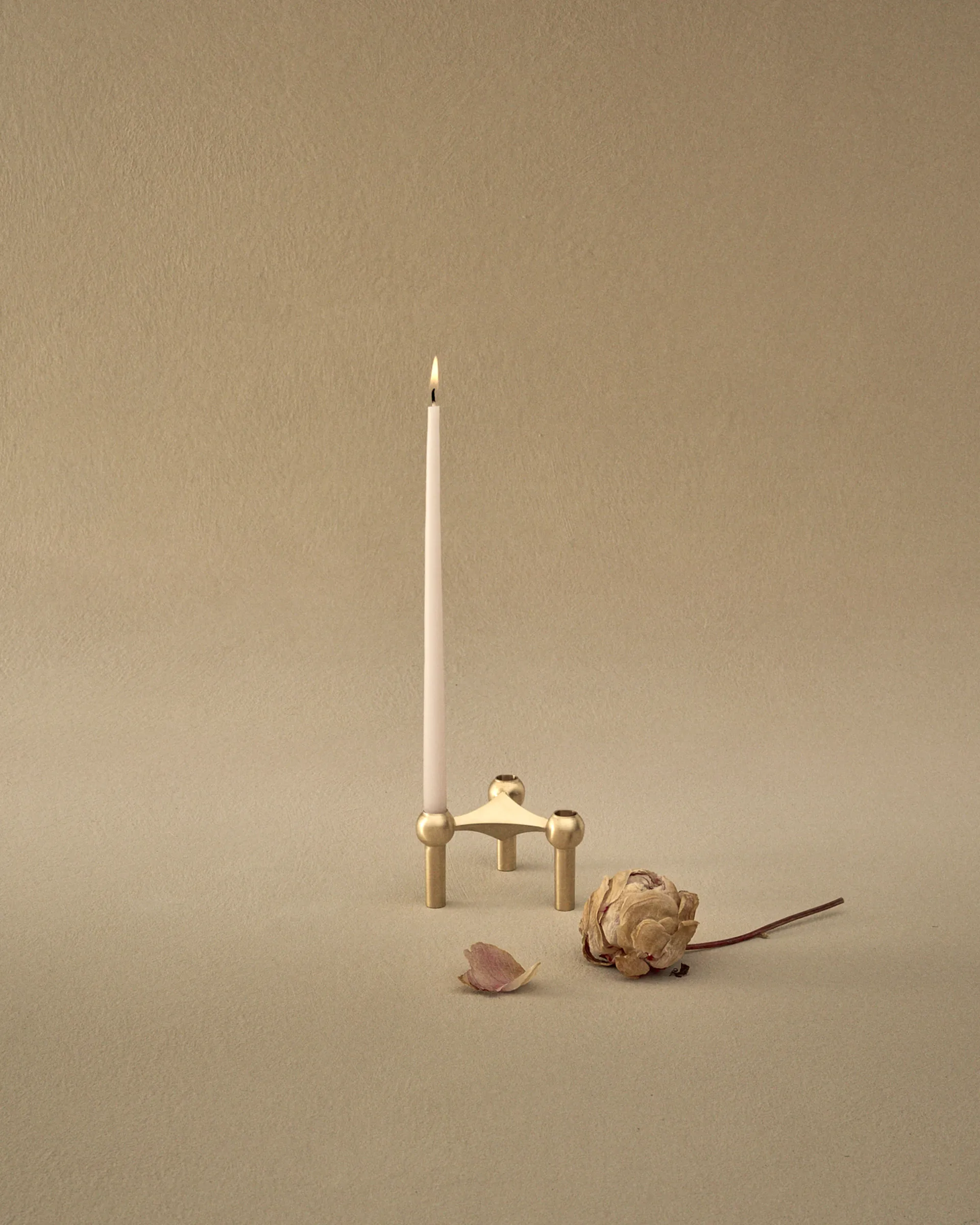 스토프 에스터 앤 에릭 테이퍼드 캔들 6개 세트, Mellow pink STOFF Nagel