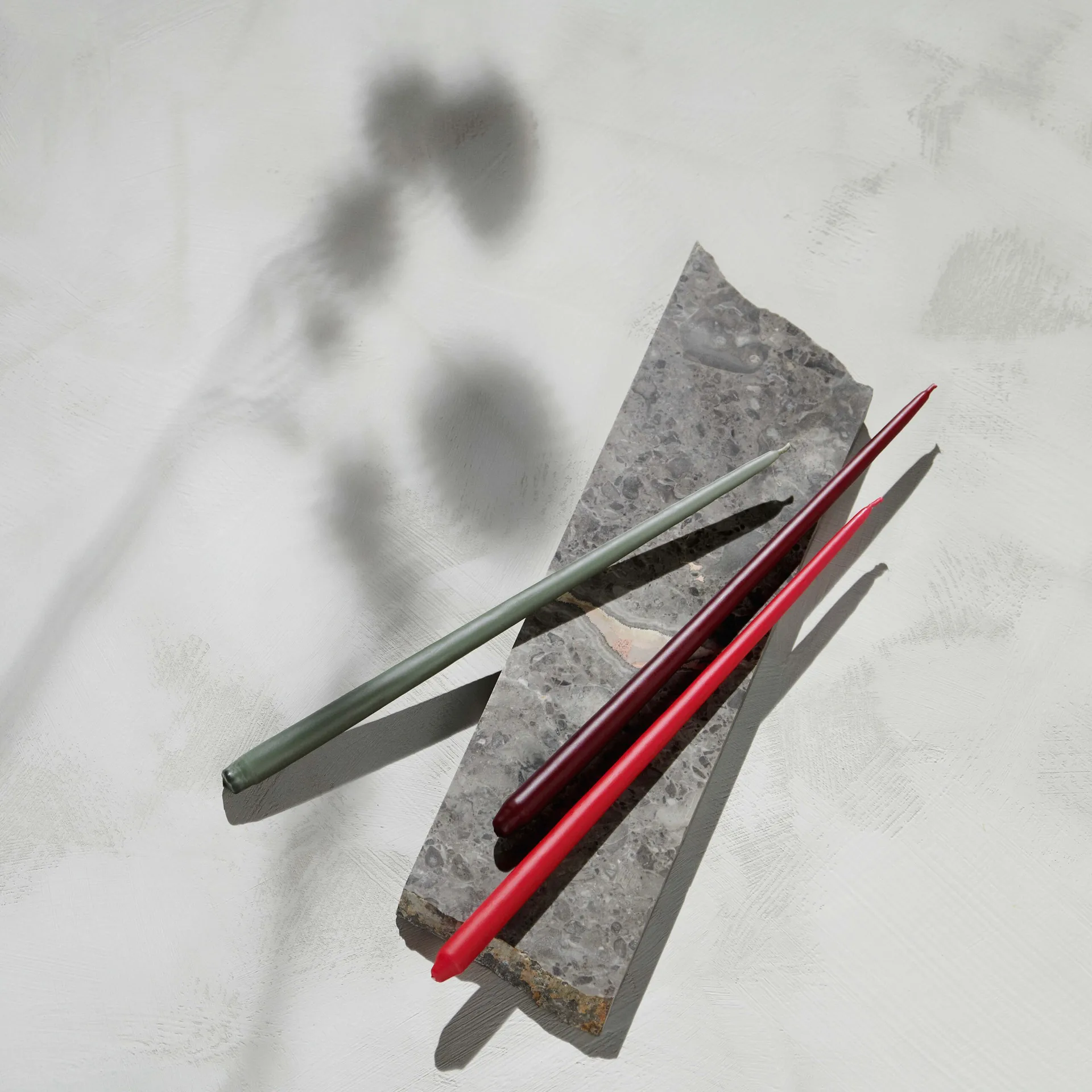 스토프 에스터 앤 에릭 테이퍼드 캔들 6개 세트, Red STOFF Nagel