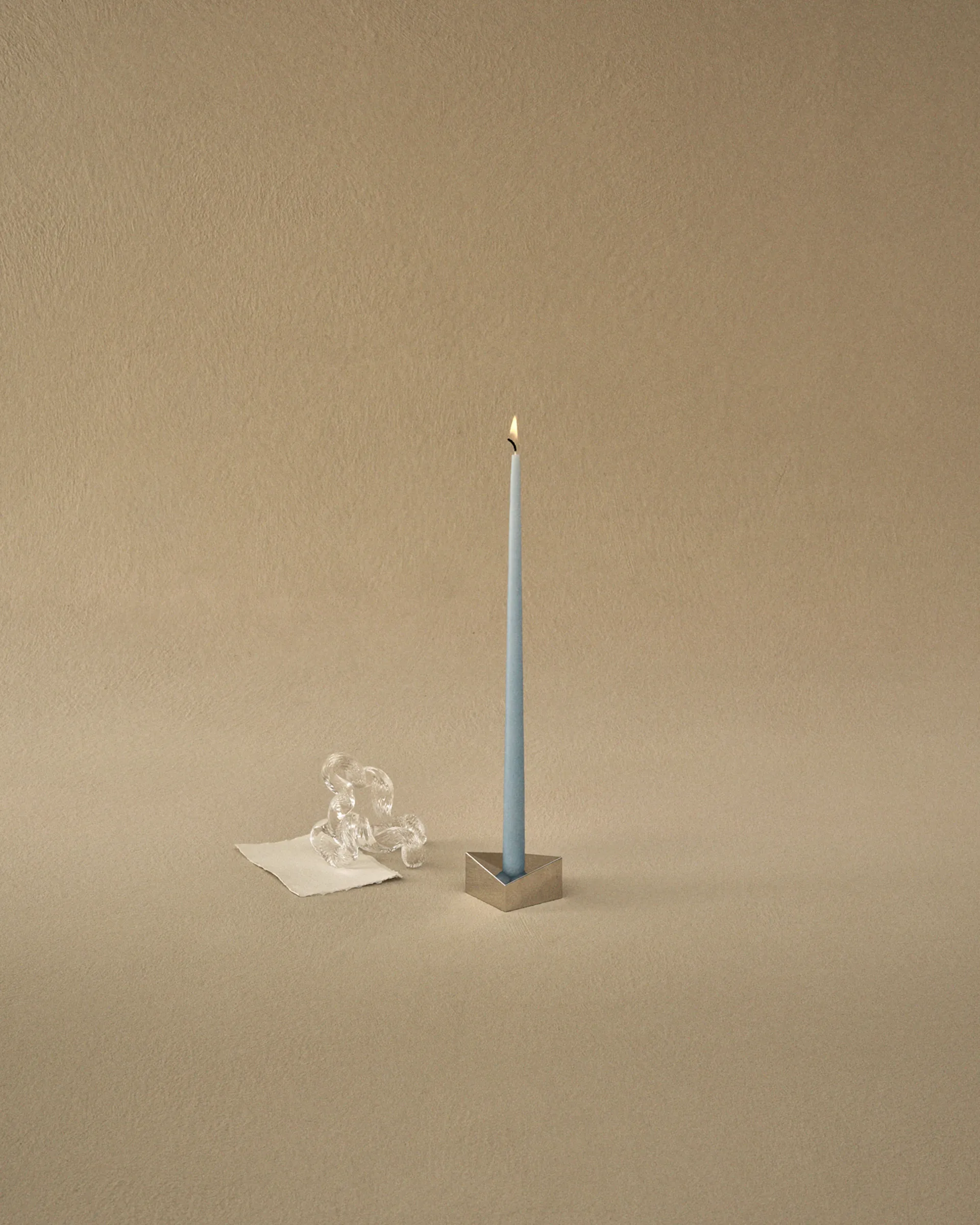 스토프 에스터 앤 에릭 테이퍼드 캔들 6개 세트, Sky blue STOFF Nagel