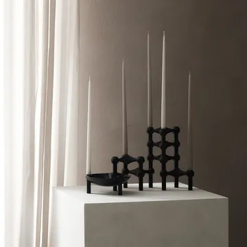 스토프 에스터 앤 에릭 테이퍼드 캔들 6개 세트 - Warm grey - STOFF Nagel