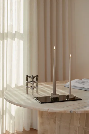 스토프 에스터 앤 에릭 테이퍼드 캔들 6개 세트 - Warm grey - STOFF Nagel