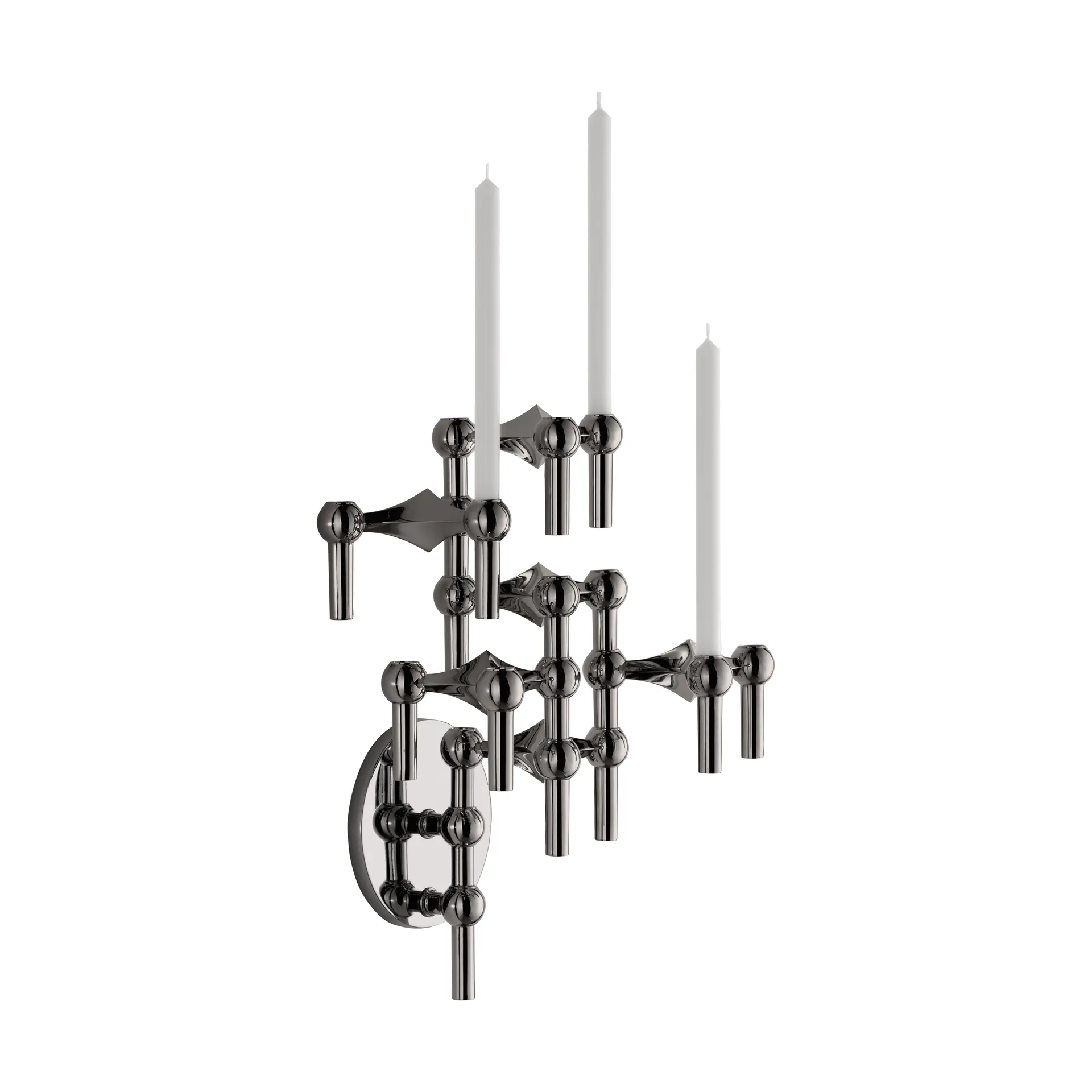 스토프 나겔 캔들 스틱 벽걸이형, Black chrome STOFF Nagel
