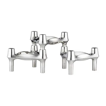 스토프 나겔 BMF 캔들홀더 3개 세트 - Chrome - STOFF Nagel