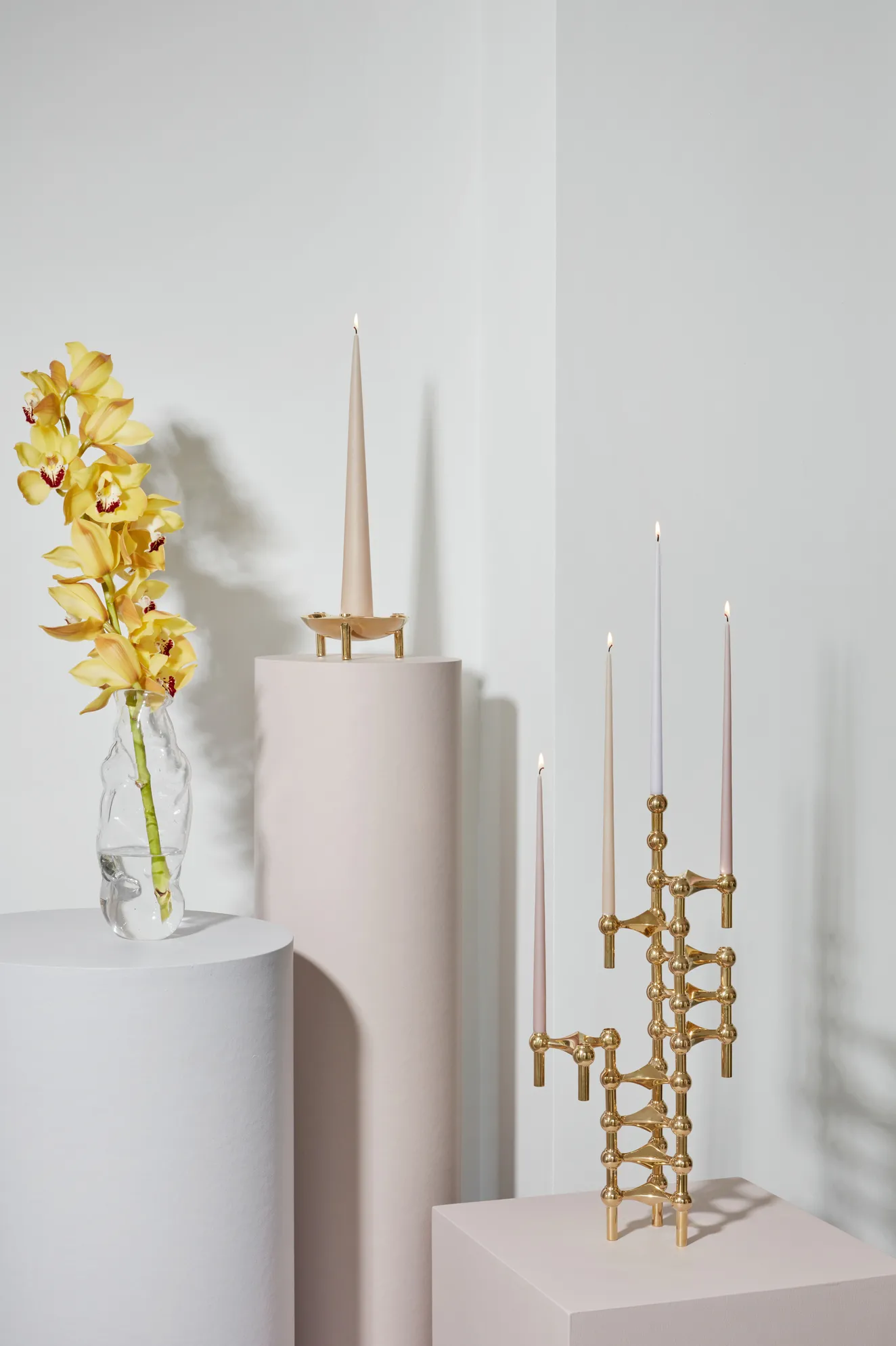 나겔 캔들 홀더, brass STOFF Nagel