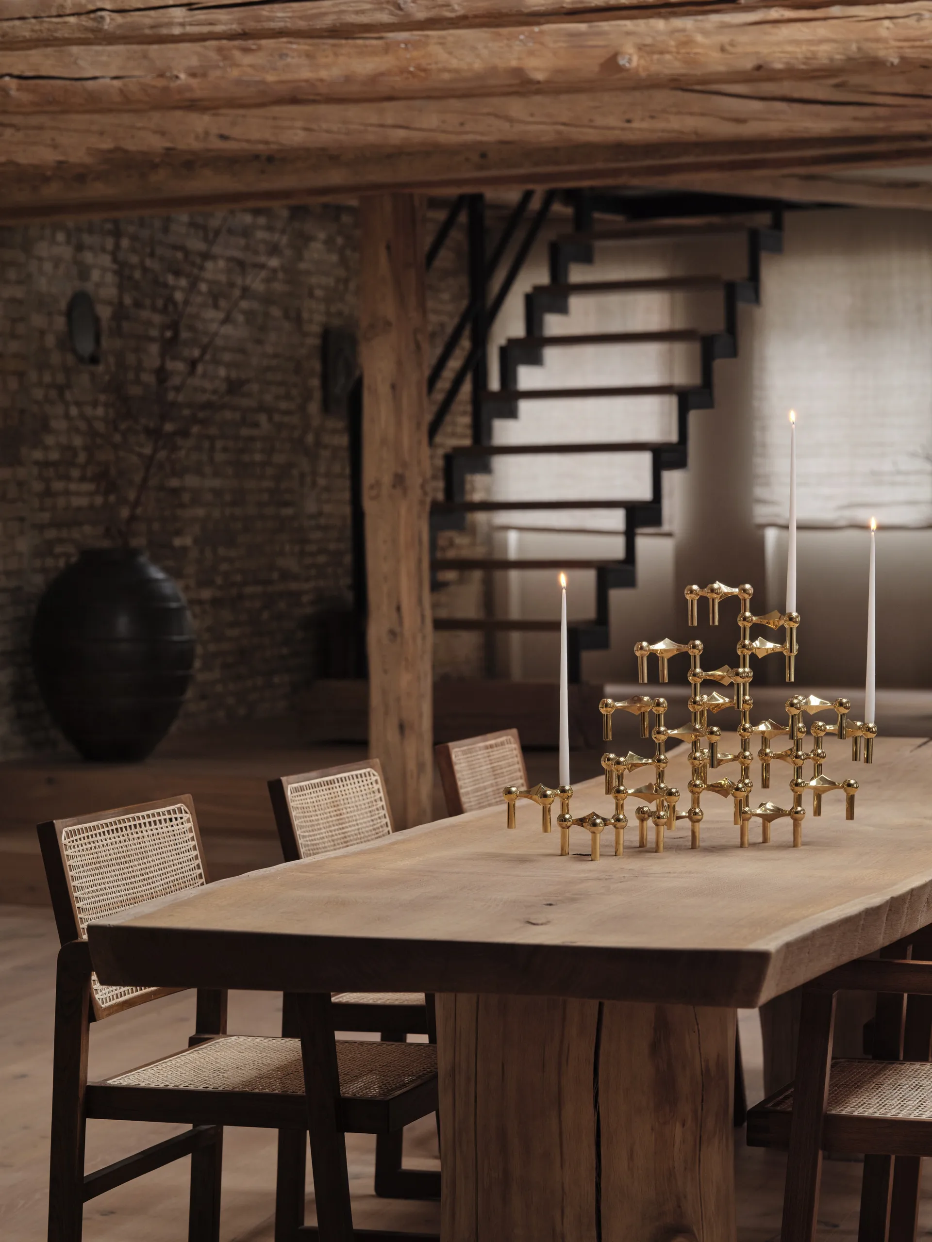 나겔 캔들 홀더, brass STOFF Nagel