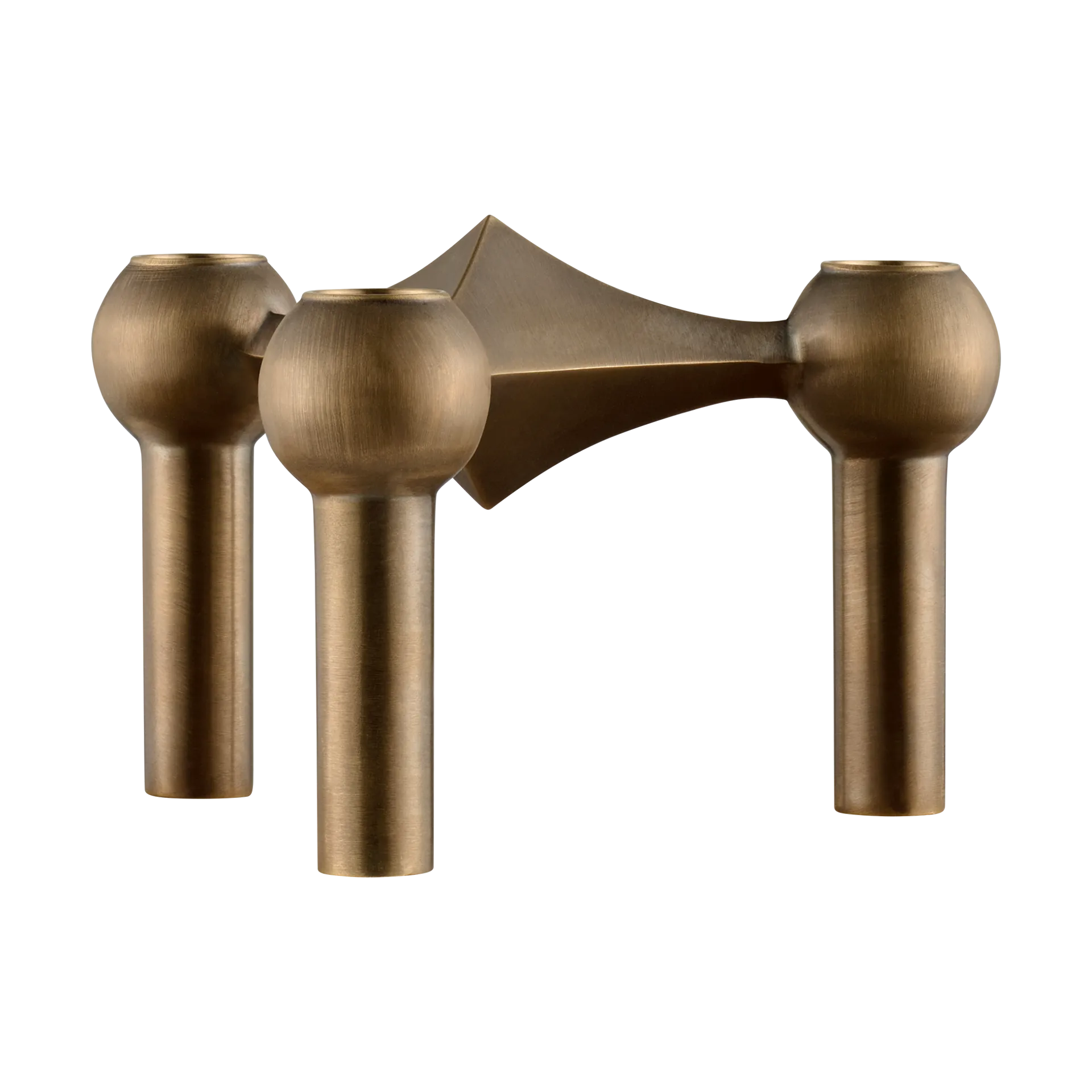 나겔 캔들 홀더, Bronzed brass STOFF Nagel
