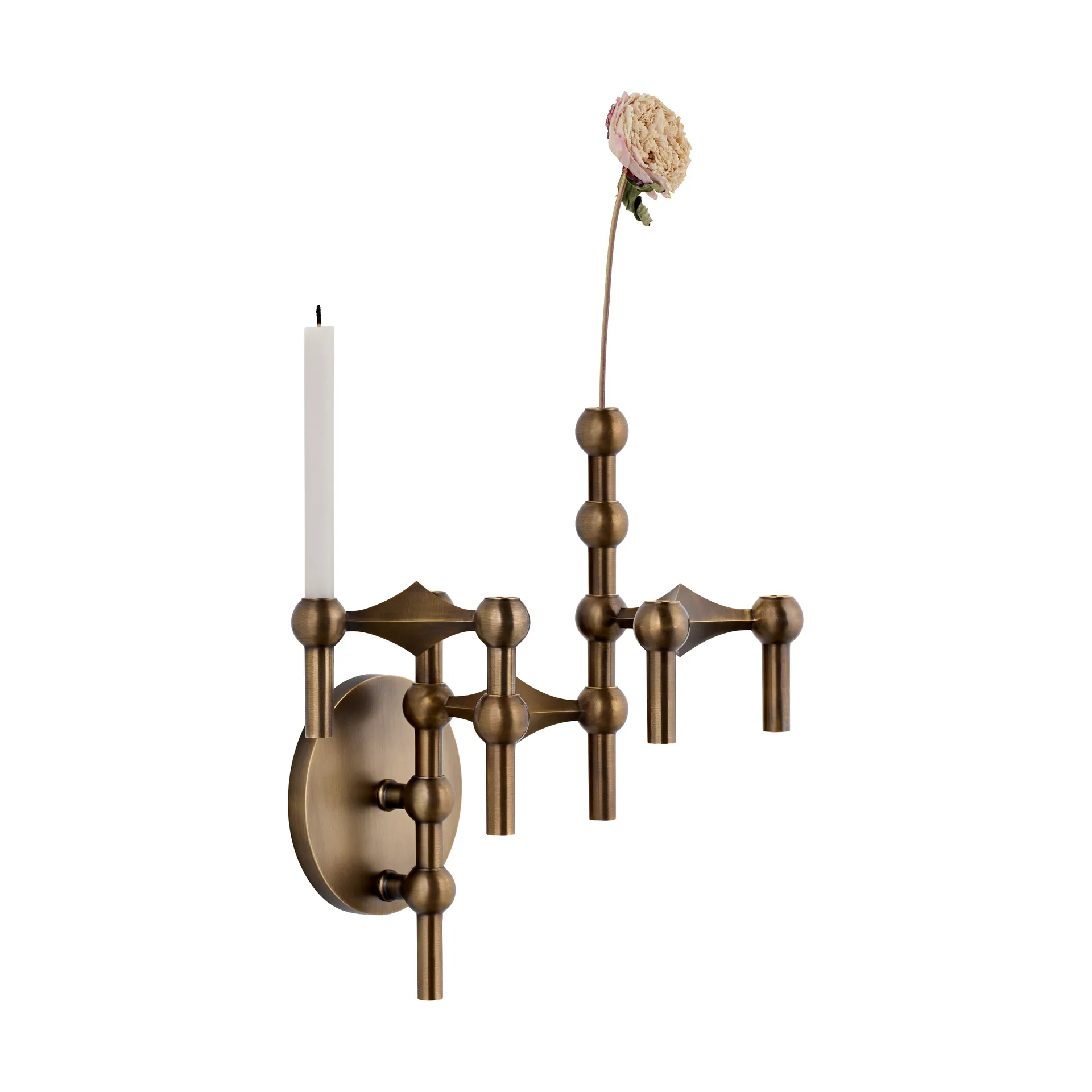 스토프 나겔 캔들 스틱 벽걸이형, Bronzed brass STOFF Nagel