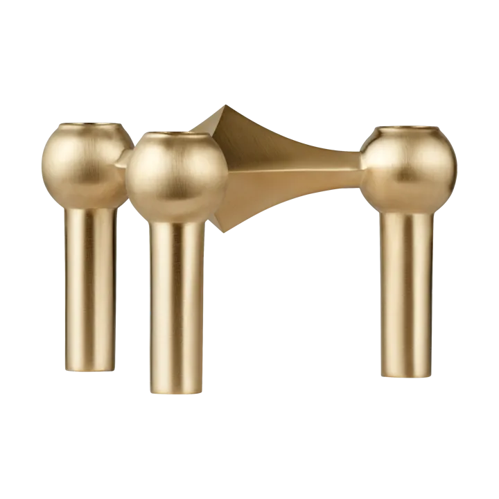 나겔 캔들 홀더 - Brushed brass - STOFF Nagel