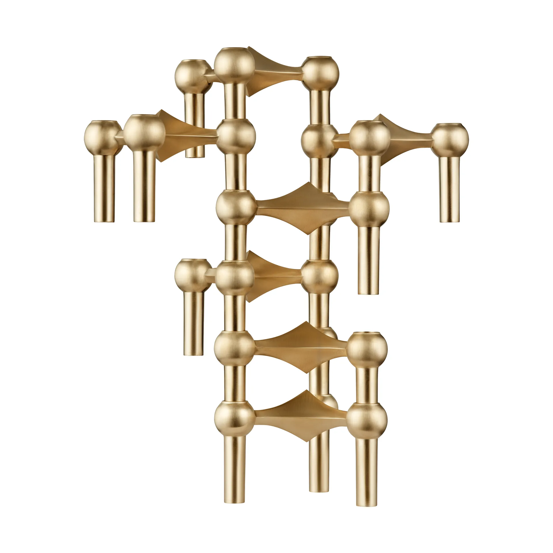 나겔 캔들 홀더, Brushed brass STOFF Nagel