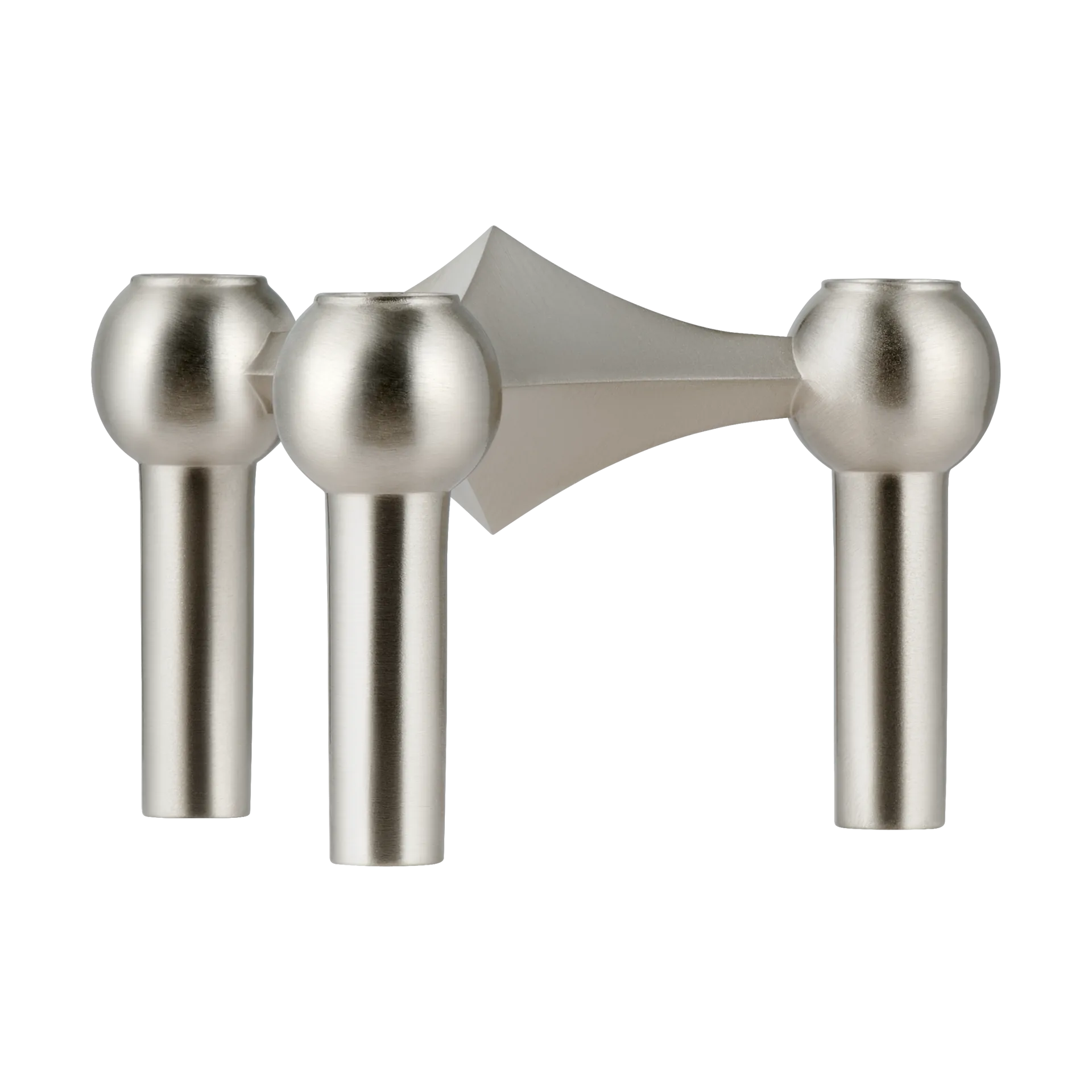 나겔 캔들 홀더, Brushed chrome STOFF Nagel