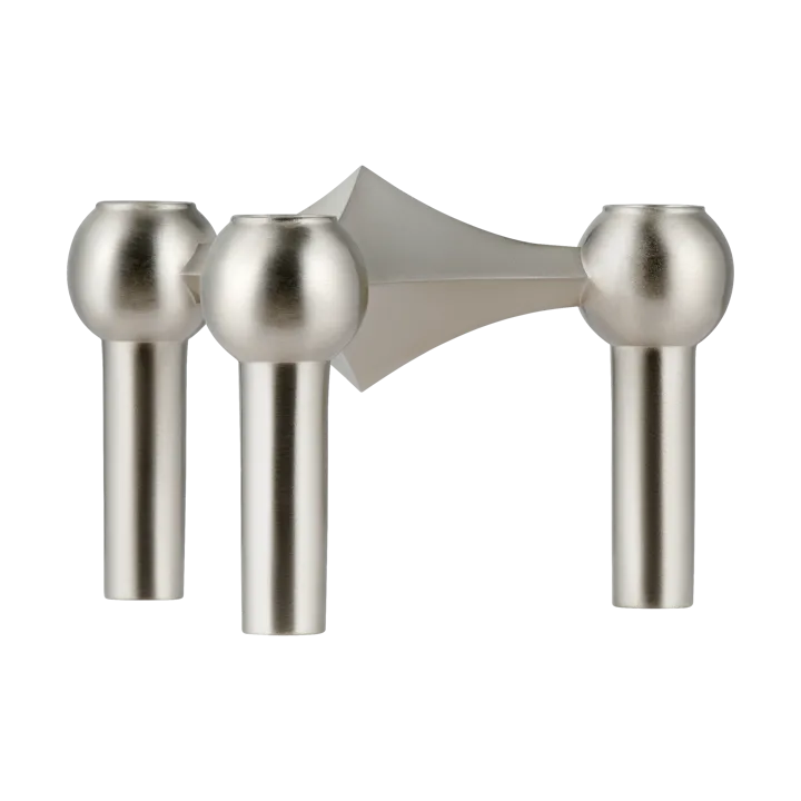 나겔 캔들 홀더 - Brushed chrome - STOFF Nagel