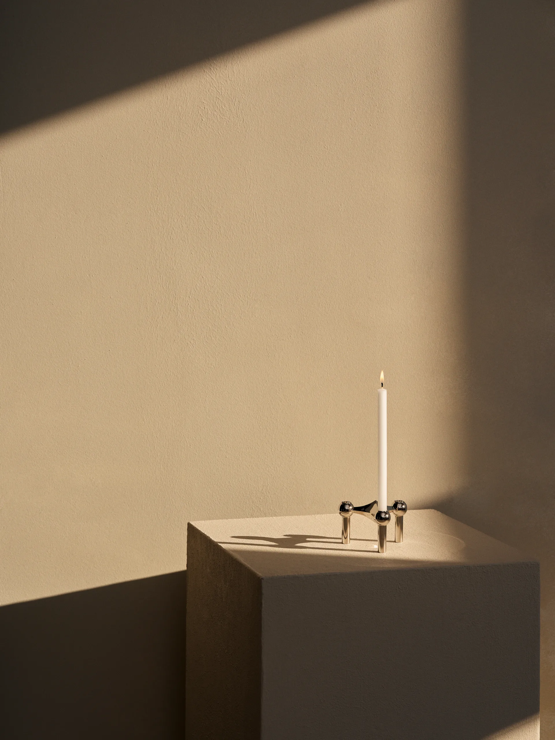 나겔 캔들 홀더, chrome STOFF Nagel