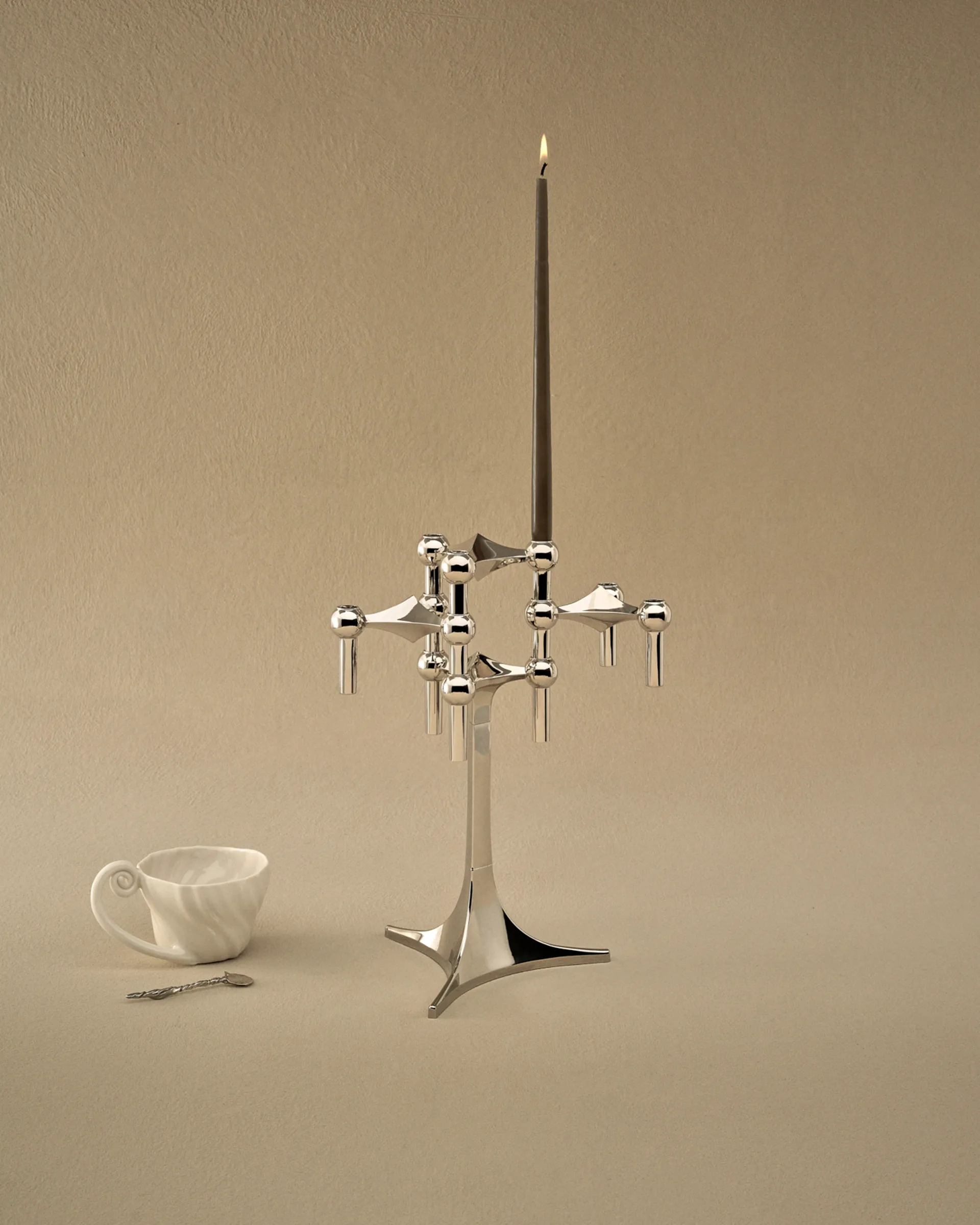 스토프 나겔 캔들홀더 스탠드, Chrome STOFF Nagel