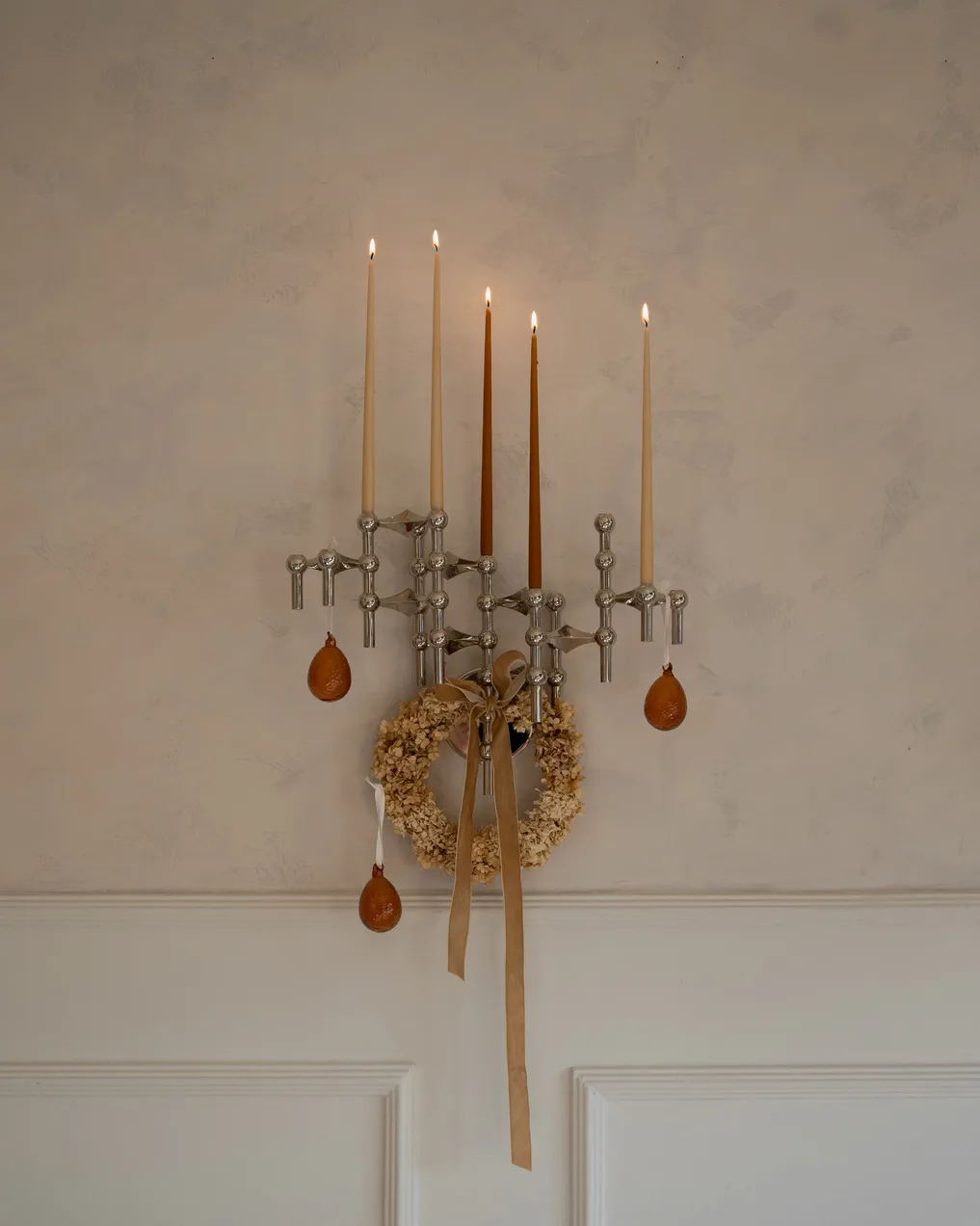 스토프 나겔 캔들 스틱 벽걸이형, Chrome STOFF Nagel