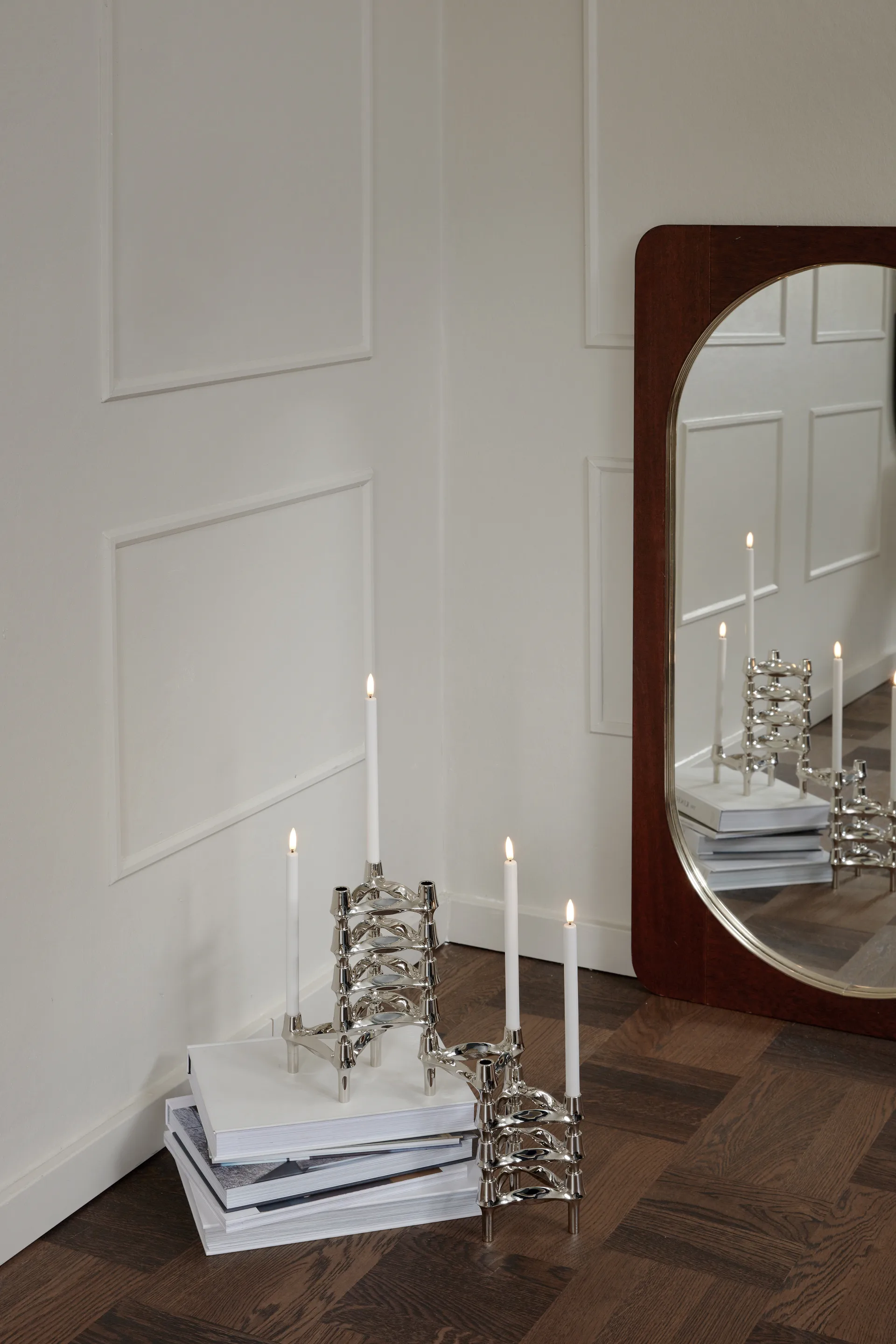 스토프 우유니 Lighing 양초형 LED 조명, 2개 세트, white STOFF Nagel