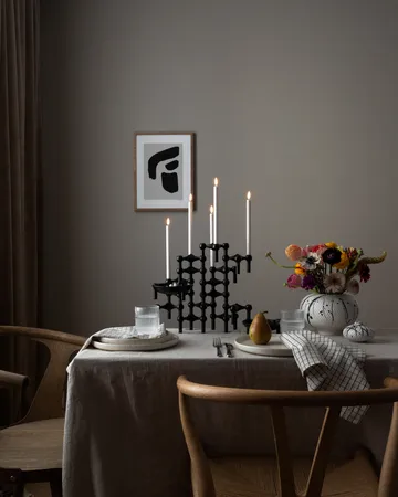 나겔 캔들 홀더 - matte black - STOFF Nagel