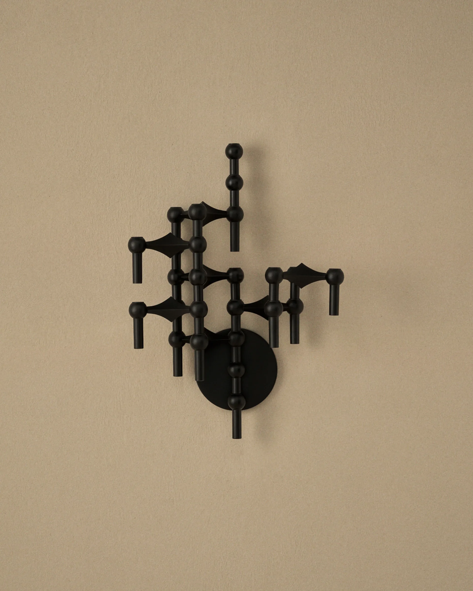 스토프 나겔 캔들 스틱 벽걸이형, Matte Black STOFF Nagel