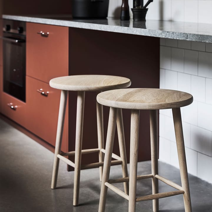 Miss Button 바 스툴, Oak white oiled. high Stolab | 스톨랩