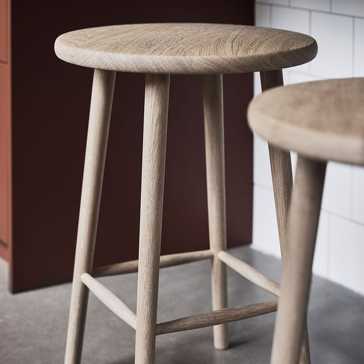 Miss Button 바 스툴, Oak white oiled. high Stolab | 스톨랩