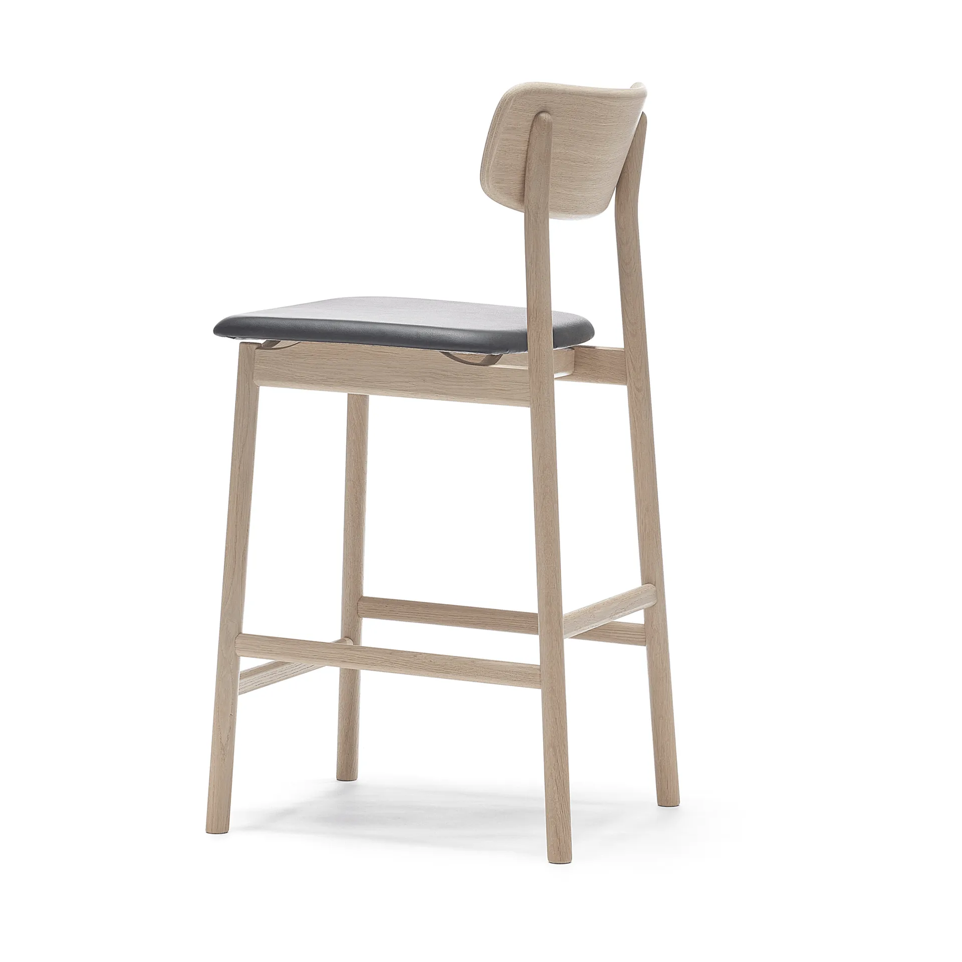 Prima Vista 바 스툴, Elmosoft black and white oil oak stand Stolab | 스톨랩
