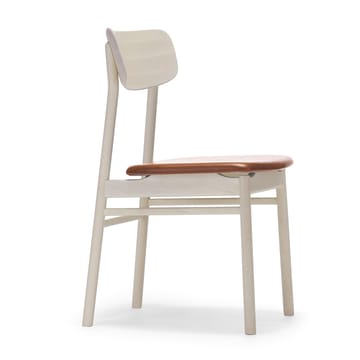 Prima Vista 체어 버치 라이트 매트 마감 - Elmotique leather 43807 cognac - Stolab | 스톨랩