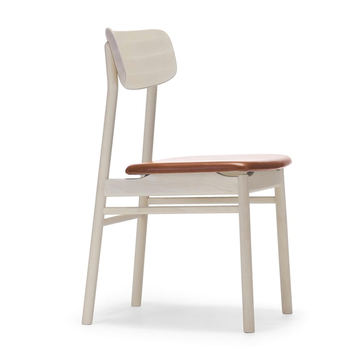Prima Vista 체어 버치 라이트 매트 마감, Elmotique leather 43807 cognac Stolab | 스톨랩