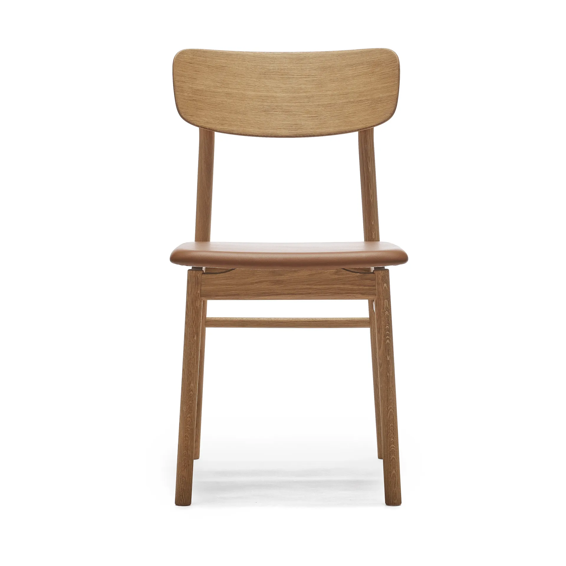 Prima Vista 체어 오일드 오크, Leather Elmosoft 43807 cognac Stolab | 스톨랩
