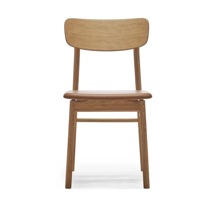 Prima Vista 체어 오일드 오크 - Leather Elmosoft 43807 cognac - Stolab | 스톨랩