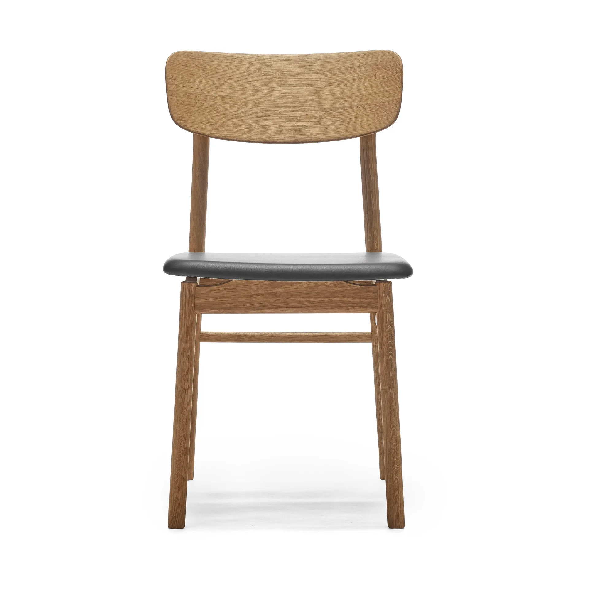 Prima Vista 체어 오일드 오크, Leather Elmosoft 99001 black Stolab | 스톨랩