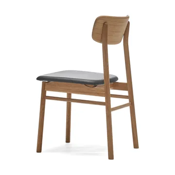 Prima Vista 체어 오일드 오크 - Leather Elmosoft 99001 black - Stolab | 스톨랩