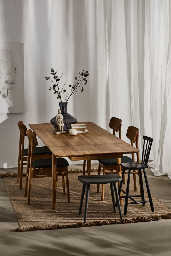 Prima Vista 체어 오일드 오크, Leather elmotique 99001 black Stolab | 스톨랩