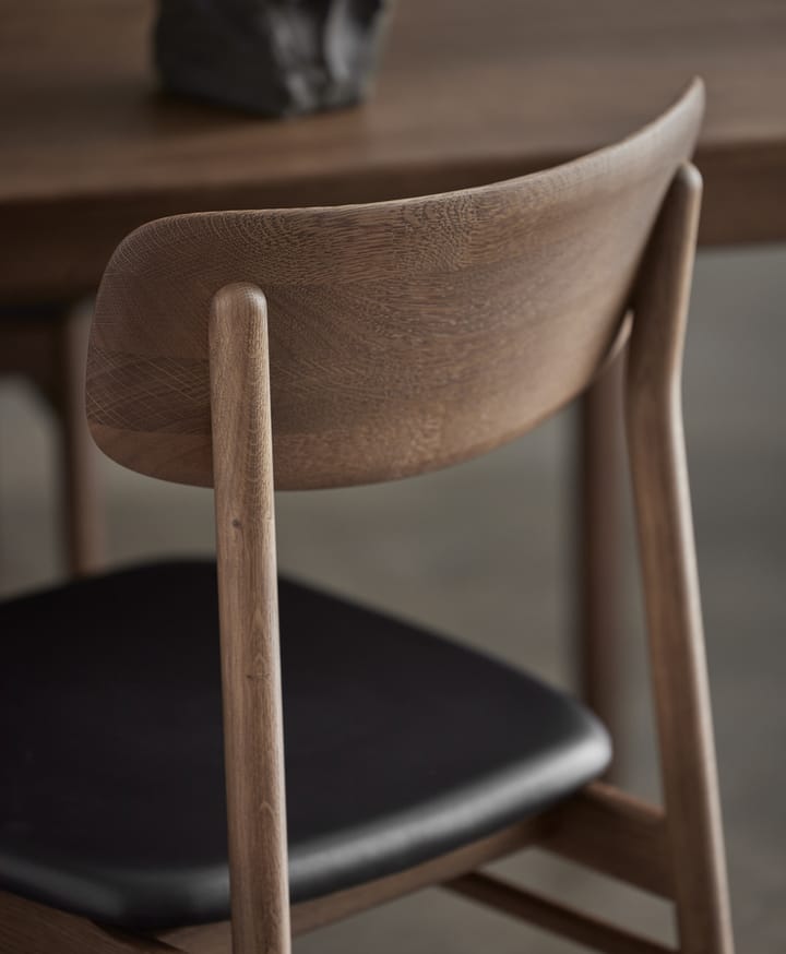 Prima Vista 체어 오크, Smoked oak-black leather Stolab | 스톨랩