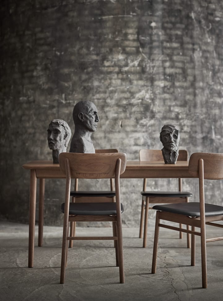 Prima Vista 체어 오크, Smoked oak-black leather Stolab | 스톨랩