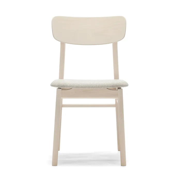 Prima Vista 체어 화이트-오일드 버치 - Textile Atto Driftwood V3576/01 grey - Stolab | 스톨랩