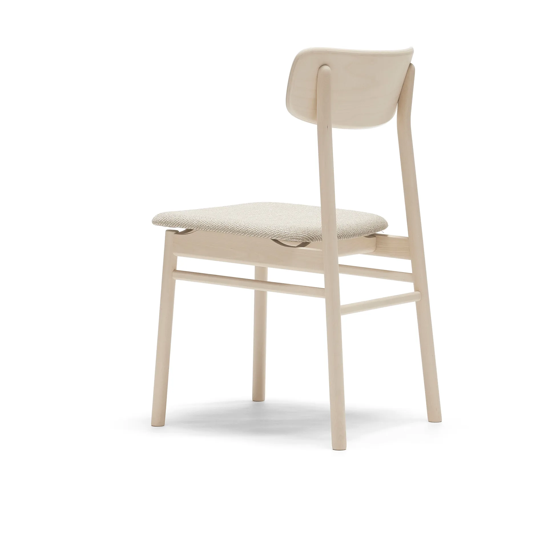 Prima Vista 체어 화이트-오일드 버치, Textile Atto Driftwood V3576/01 grey Stolab | 스톨랩