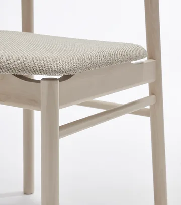 Prima Vista 체어 화이트-오일드 버치 - Textile Atto Driftwood V3576/01 grey - Stolab | 스톨랩