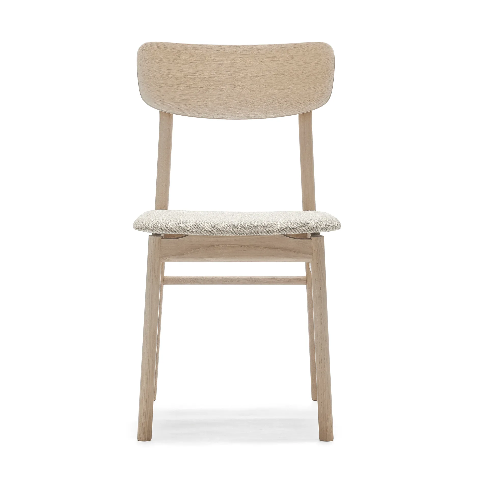 Prima Vista 체어 화이트-오일드 오크, Textile Atto Driftwood V3576/01 grey Stolab | 스톨랩