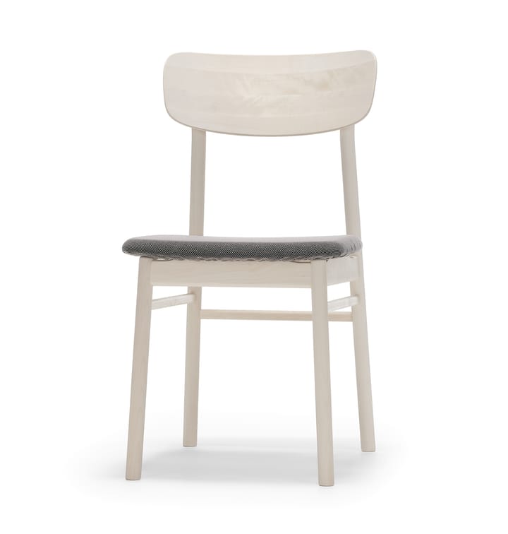 Prima Vista 체어 화이트-오일드 버치 - Textile blues 9202 brown-beige - Stolab | 스톨랩