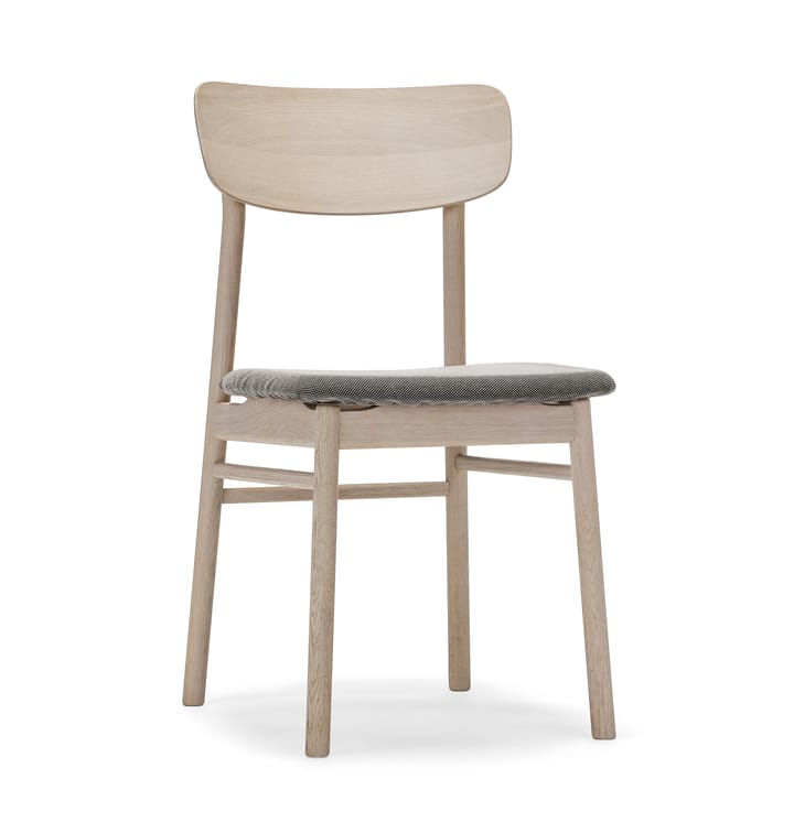 Prima Vista 체어 라이트 매트 광택 오크 - Textile blues 9202 brown-beige - Stolab | 스톨랩